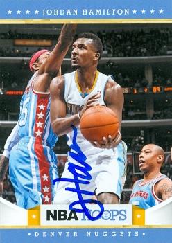 Picture of Autograph 119322 Denver Nuggets 2012 Panini Hoops No. 245 Rookie Season Jordan Hamilton Autographed Basketball Card