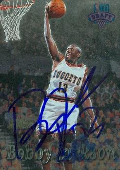 Picture of Autograph 119357 Denver Nuggets 1997 Topps Stadium Club No. 211 Rookie Bobby Jackson Autographed Basketball Card