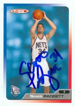 Picture of Autograph 119376 New Jersey Nets 2006 Topps Total No. 359 Scott Padgett Autographed Basketball Card
