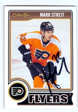 Picture of Autograph 119475 Philadelphia Flyers 2014 O Pee Chee No. 278 Mark Streit Autographed Hockey Card