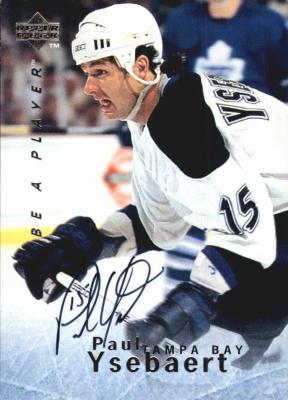 Picture of Autograph 119480 Tampa Bay Lightning 1996 Upper Deck Be A Player No. S139 Paul Ysebaert Autographed Hockey Card