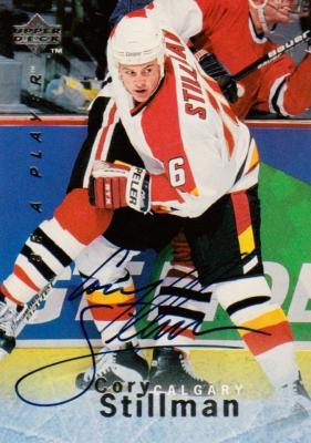 Picture of Autograph 119488 Calgary Flames 1996 Upper Deck Be A Player No. S132 Cory Stillman Autographed Hockey Card