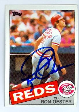 Cincinnati Reds 1985 Topps No. 314 Ron Oester ed Baseball Card