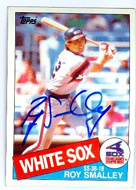 120246 Chicago White Sox 1985 Topps No. 26 Roy Smalley ed Baseball Card -  Autograph