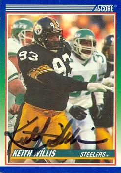 120693 Pittsburgh Steelers 1990 Score No. 420 Keith Willis ed Football Card -  Autograph