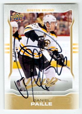Picture of Autograph 121997 Boston Bruins 2014 Upper Deck No. 71 Daniel Paille Autographed Hockey Card