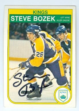 Picture of Autograph 121999 Los Angeles Kings 1982 O Pee Chee No. 151 Steve Bozek Autographed Hockey Card