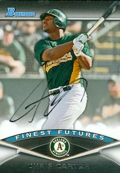 120897 Oakland Athletics 2011 Bowman Finest Futures No. Ff13 Chris Carter ed Baseball Card -  Autograph