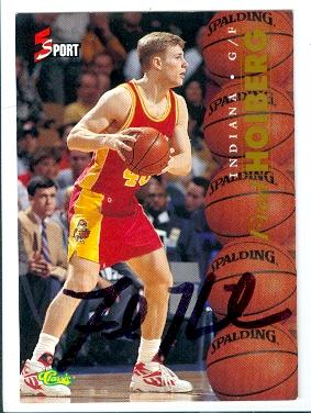 Picture of Autograph 121293 Iowa State Mens Basketball Coach 1995 Classic 4 Sport No. 40 Fred Hoiberg Autographed Basketball Card