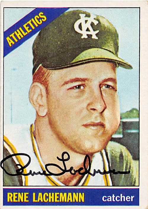 Oakland Athletics 1966 Topps No. 157 Rene Lachemann ed Baseball Card