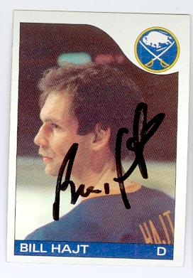 Picture of Autograph 121961 Buffalo Sabres 1985 Topps No. 119 Bill Hajt Autographed Hockey Card