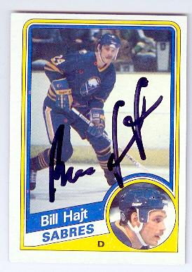 Picture of Autograph 121963 Buffalo Sabres 1984 Topps No. 17 Bill Hajt Autographed Hockey Card