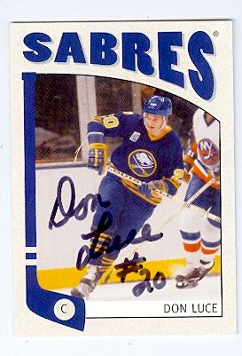 Picture of Autograph 121979 Buffalo Sabres 2005 in The Game No. 347 Don Luce Autographed Hockey Card