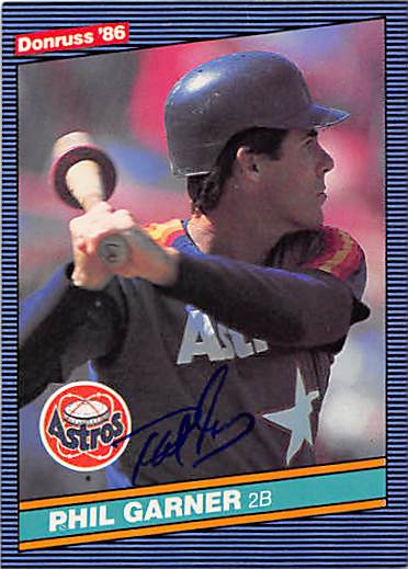 122272 Houston Astros 1986 Donruss No. 527 Phil Garner ed Baseball Card
