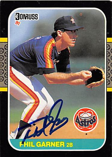 122284 Houston Astros 1987 Donruss No. 358 Phil Garner ed Baseball Card