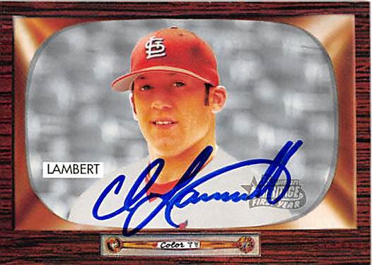 123316 St Louis Cardinals Ft 2004 Bowman Heritage First Year No. 221 Chris Lambert ed Baseball Card
