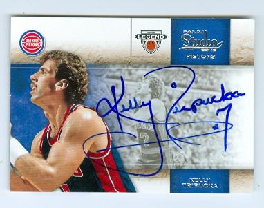 Picture of Autograph 123522 Detroit Pistons 2010 Panini No. 109 Kelly Tripucka Autographed Basketball Card