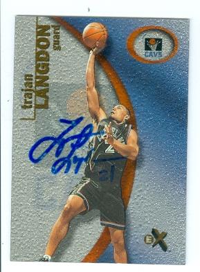 Picture of Autograph 123572 Cleveland Cavaliers 2000 Fleer Ex No. 14 Trajon Langdon Autographed Basketball Card