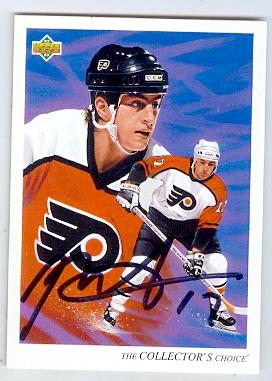 Picture of Autograph 123579 Philadelphia Flyers 1992 Upper Deck No. 15 Rod Brindamour Autographed Hockey Card