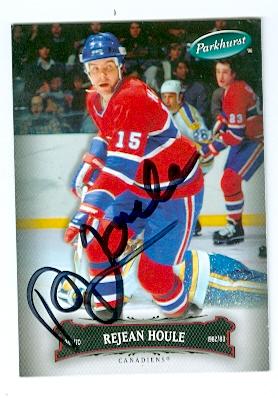 Picture of Autograph 123583 Montreal Canadiens 2007 Parkhurst No. 31 Rejean Houle Autographed Hockey Card