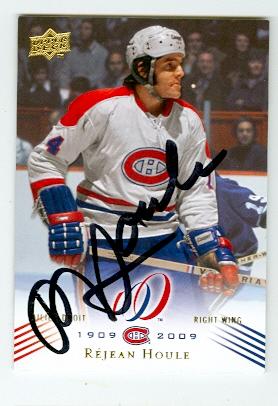 Picture of Autograph 123586 Montreal Canadiens 2008 Upper Deck No. 108 Rejean Houle Autographed Hockey Card