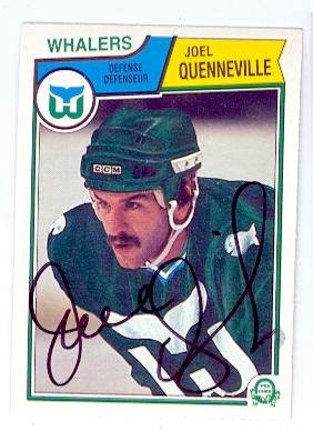 Picture of Autograph 123647 Hartford Whalers 1983 O Pee Chee No. 145 Joel Quenneville Autographed Hockey Card