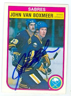 Picture of Autograph 123655 Buffalo Sabres 1982 O Pee Chee No. 36 John Van Boxmeer Autographed Hockey Card