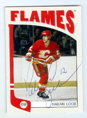 Picture of Autograph 123737 Calgary Flames 2005 Itg No. 4 Hakan Loob Autographed Hockey Card