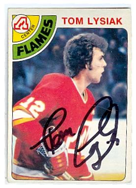Picture of Autograph 123759 Atlanta Flames 1978 O Pee Chee No. 97 Tom Lysiak Autographed Hockey Card