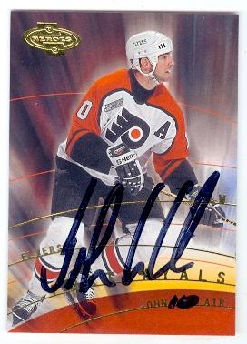Picture of Autograph 123796 Philadelphia Flyers 2001 Upper Deck No. 153 Portrayals John Leclair Autographed Hockey Card