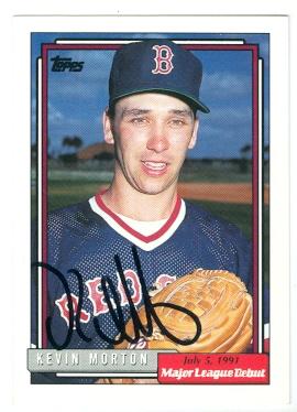 123974 Boston Red Sox 1991 Topps No. 127 Major League Debut Kevin Morton ed Baseball Card