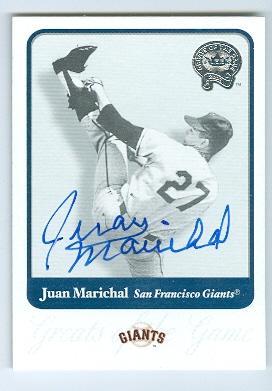 124572 San Francisco Giants 2001 Fleer Greats of The Game No. 88 Juan Marichal ed Baseball Card