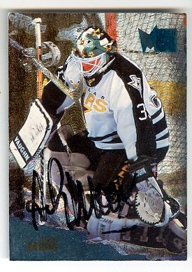 Picture of Autograph 124626 Dallas Stars 1995 Fleer Metal No. 43 Andy Moog Autographed Hockey Card