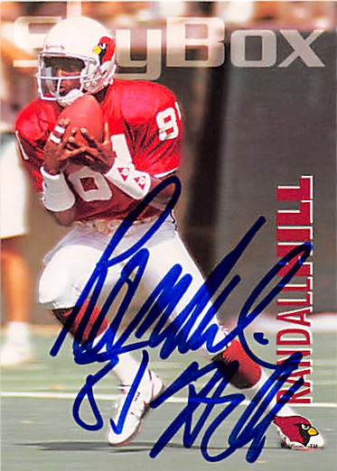 125060 Phoenix Cardinals 1993 Skybox No. 258 Randall Hill ed Football Card -  Autograph