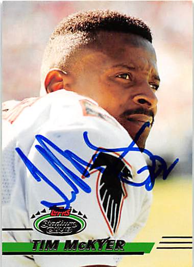 125486 Atlanta Falcons 1993 Topps Stadium Club No. 428 Tim Mckyer ed Football Card