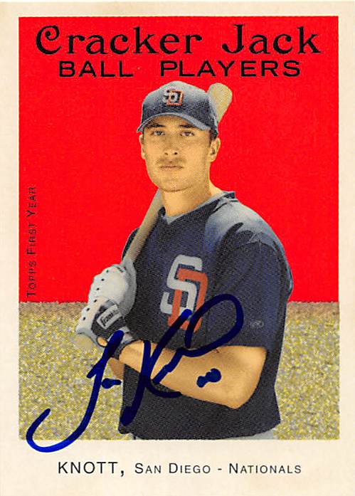 126049 San Diego Padres Ft 2004 Topps Cracker Jack No. 200 Jon Knott ed Baseball Card -  Autograph