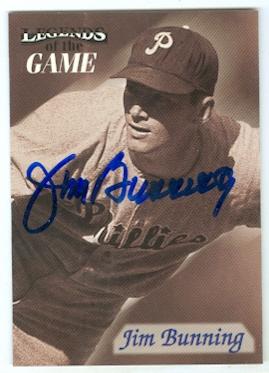 156655 Philadelphia Phillies 1998 Fleer No. 7 Legends of The Game Jim Bunning ed Baseball Card
