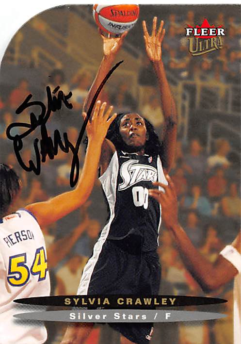 Picture of Autograph 157795 San Antonio Silver Stars 2003 Fleer Ultra No. 13 Sylvia Crawley Autographed Basketball Card