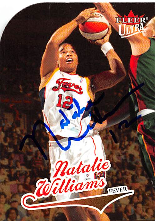 Picture of Autograph 157801 Indiana Fever 2004 Fleer Ultra No. 15 Natalie Williams Autographed Basketball Card