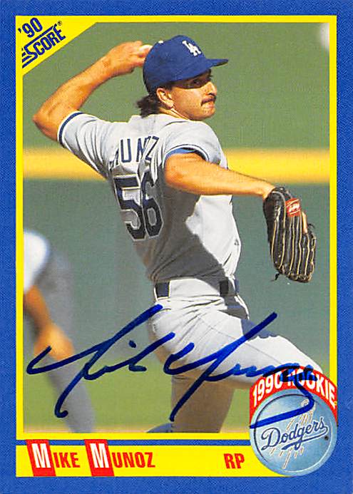 Los Angeles Dodgers 1990 Score No. 653 Mike Munoz ed Baseball Card