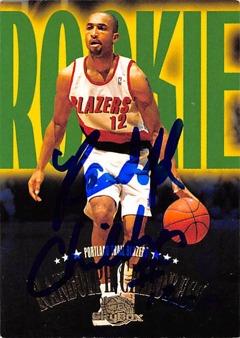 Picture of Autograph 157860 Portland Trail Blazers 1996 Skybox Rookie No. 238 Randolph Childress Autographed Basketball Card