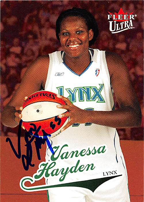 Picture of Autograph 157862 Minnesota Lynx 2004 Fleer Ultra No. 97 Rookie Vanessa Hayden Autographed Basketball Card