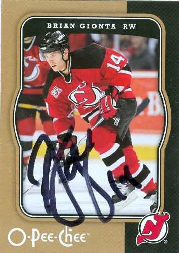Picture of Autograph 157673 New Jersey Devils 2007-2008 O-Pee-Chee Brian Gionta Autographed Hockey Card