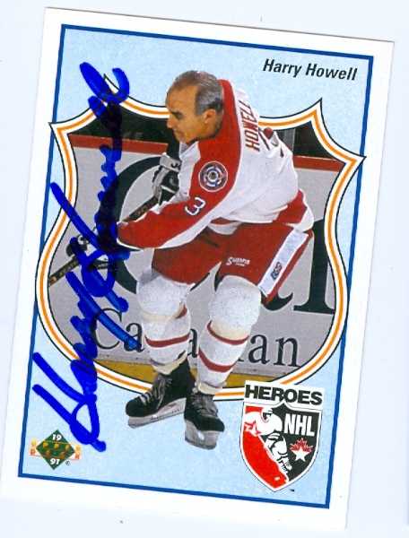 Picture of Autograph 157679 New York Rangers 1991 Upper Deck Heros of Nhl No. 511 Harry Howell Autographed Hockey Card