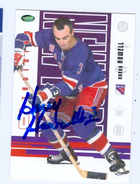 Picture of Autograph 157682 New York Rangers 2004 Parkhurst Original 6 No. 45 Harry Howell Autographed Hockey Card