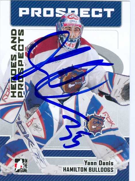 Picture of Autograph 157686 Heroes & Prospects Yan Danis Autographed Hockey Card