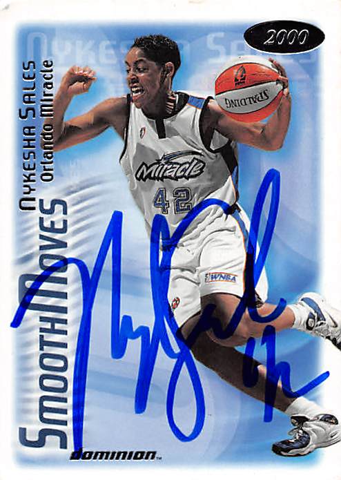 Picture of Autograph 157774 Orlando Miracle 2000 Skybox Dominion No. 148 Nykesha Sales Autographed Basketball Card