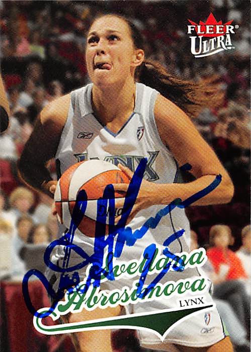 Picture of Autograph 157778 Minnesota Lynx 2004 Fleer Ultra No. 22 Svetlana Abrosimova Autographed Basketball Card
