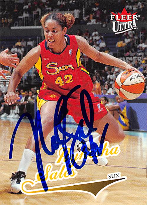 Picture of Autograph 157786 Connecticut Sun 2004 Fleer Ultra No. 63 Nykesha Sales Autographed Basketball Card