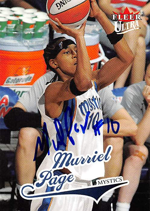 Picture of Autograph 157816 Washington Mystics 2004 Fleer Ultra No. 73 Murriel Page Autographed Basketball Card